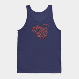 Minimalist Slant Six Tank Top